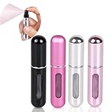 xutong 4 Stück Parfümzerstäuber, wiederholtes Zubehör, Mini-Reiseflasche, 5 ml, tragbar, für Reisen, Ausgehen, Taschen