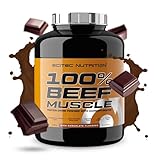 Scitec Nutrition 100% Beef Muscle, Aromatisiertes protein getränkepulver mit kohlenhydraten, L-leucin und süßungsmitteln, laktosefrei, glutenfrei, zuckerarm, 3180 g, Schokolade