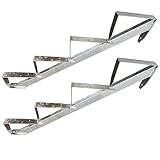 Treppenholm Holz-Treppe Treppenwange Treppenrahmen Verzinkt/Wählbar 2-6 Stufen (4 Stufen)