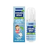 Mint Cool Spray, Kühlspray Für Heißes Wetter, Kältespray Eisspray, Natürlicher Minzspray, Summer Cooling Mist, Portable Outdoor Body Cooling Spray, Feels Cool Soothing And Non Greasy 50ml (B)