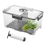 Aufbewahrungsbox für Lebensmittel | Lebensmittelbehälter | Vakuumbehälter | Transparente Box mit Timer, Mehrzweck-Organizer für Reisen, Camping, Er