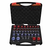 Muttern- und Gewindeprüfer-Set – 44-teilige Aluminium-Messgeräte für eine schnelle DIY-Identifizierung