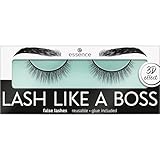 essence LASH LIKE A BOSS false lashes, künstliche Wimpern, Nr. 04, Schwarz, langanhaltend, volumengebend, vegan, ohne Mikroplastikpartikel, Nanopartikel frei, ohne Parfüm, 1er Pack (1pair)