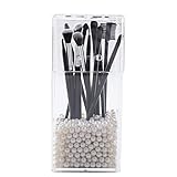 Make-up-Pinselhalter mit staubdichtem Deckel – Acryl-Kosmetik-Organizer | Große Kapazität Make-up-Pinselbehälter für Schminktisch Aufbewahrung | Beauty-Pinselhalter für Zuhause, Badezimmer