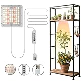 Pflanzenlampe LED,240LED Vollspektrum Wachstumslampen mit Auto-Timer 3/9/12H, Wasserdicht Pflanzenlicht für Zimmerpflanzen,10-stufiger Dimmer & 3 Lichtfarben, (1 Schalter→1 Leuchten)