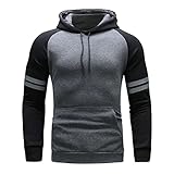 YULONGESS Oversize Zipper Casual Fleece Winterjacke Premium Kapuzenpullover Workerhoodie Herren Winter Sweatjacke Herbst Winter Kapuzenjacke Kapuzenpulli Jacke Casual Leichter Kapuzenjacke