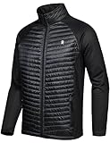 Little Donkey Andy Isolierte Wanderjacke Herren Atmungsaktiv Thermo Running Hybrid Jacke Leicht Warm Black/Black Size XL