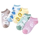 5 Paar Socken, Geburtstagsgeschenke für Frauen – lustige süße Tier-Damensocken, Baumwolle, warme Thermo-Wintersocken, 37-40, Damen-Geschenke für Frauen, Geburtstag, Freundin, Geschenke für