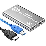 DIGITNOW! Game Capture Card, 4K-Audio-Videoaufnahmekarte, HDMI USB 3.0-Videoaufnahmegerät, Full HD 1080P für Spielaufzeichnung, Live-Streaming-Übertragung