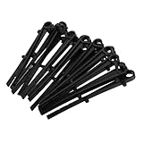 LIFKOME 20 Stück Rinnenhalter Clips Schwarze Kunststoff Clips zur Befestigung von Rinnenabdeckungen Installieren und Passend für Verschiedene Rinnentypen