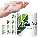 Toilettenpapier – 10 Stück weiche Badetuchpapierrollen, umweltfreundlich, nachhaltiges Badezimmerpapier, stark saugfähiges Toilettenpapier für Badezimmer, WC, umweltbewusste und sanfte Haut