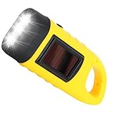 Dozylive Taschenlampe Kurbel, Solar Taschenlampe LED Notfall mit kurbel und Solarpanel, Wasserdicht Torch Light Notlicht Freien Tragbar, Kurbeltaschenlampe für Camping Lampen Stromausfällel Wandern