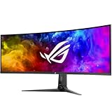 ASUS ROG Swift OLED PG49WCD - 49 Zoll DQHD Curved Gaming Monitor - 144 Hz, 0.03ms GtG, G-Sync, FreeSync, HDR 400 - QD-OLED Panel, 32:9, 5120x1440, DP DSC, HDMI 2.1, USB-Hub, 90W USB-C, ergonomisch