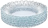 Pasabahce 10512 L Glas Aurora Set 6 Teller 20,5 cm, durchsichtig, 7 Centimeters cm, 6