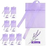 PAMINGONO 8 Stück Teiliges Lavendel duftsäckchen Leere Hängende Aromabeutel in Wiederbefüllbare Lavendelsäckchen für Kleiderschrank Auto und Wohnraum Vielseitig und Kompakt