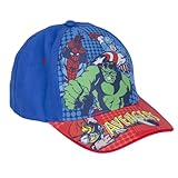 CERDÁ LIFE'S LITTLE MOMENTS Jungen Kindermütze mit Visier Avengers, Dunkelblau Cap, One Size