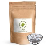 GABA - 100 hochdosierte Kapseln - 1000 mg/Tagesportion - Gamma-Aminobuttersäure - Fermentationsgewinnung - vegan/rein - GMO-frei - ohne Hilfs- und Zusatzstoffe
