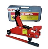 Benmax® Hydraulischer Rangierwagenheber, Tragkraft bis 2t, 135-342 mm, Rangierheber für Auto und Kleintransporter, Wagenheber für Haus und Werkstatt, gefertigt aus Qualitätsstahl mit Koffer
