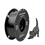 PETG Filament 1.75mm, TINMORRY Verbessert PETG-Eco 3D-Druckmaterialien, Kompatibel mit Bambu FDM 3D Drucker, 1 KG 1 Spule, Schwarz