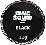 Blue Squid PRO Schminke Face Paint und Bodypaint - Klassische Schwarz 30g, Hochwertige, professionelle, wasserbasierte Einzelbehälter, Face und Bodypaint Farbe für Erwachsene, Kinder, Fasching und SFX