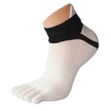 Uwdiohq Warme Socken Damen Herren Fingersocken Zehenlauf Wt Five Sports 1 Meias Paar Herrennetzsocken Erstlings (White, One Size) 39-42 Weiß Lang Sport Socks Baumwoll 35-38 Baumwolle