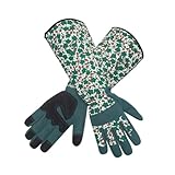 SparklWLeaf Lange Gartenhandschuhe Lange Gartenhandschuhe for Damen, dornensichere Handschuhe, Herren for Rosenschneiden mit Touchscreen, atmungsaktive Arbeitshandschuhe(XL)