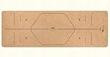 Kork Yogamatte rutschfest mit Design – 5 mm dick – umweltfreundlich & komfortabel – 183x61 cm – Naturkork & TPE – mit Tragegurt