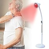 SanBouSi 275W Infrarot Lampe Stand Fernes Infrarot Wärmelampe Infrarottherapie mit flexiblem Arm zur Linderung von Schmerzen 360 ° Regulierbar Infrarotlampe
