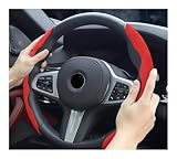 Lenkradbezug Auto-Lenkradbezug Lenkradschutz rutschfest ABS-Hartschale Winter warmes Fell universell für 37–38 cm