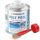 Everglue Poly Pool PVC-Folienkleber Quellschweißmittel bis +90°C temperaturbeständig elastisch wasserbeständig 200ml Pinseldose