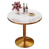 Mid-Century runder Esstisch für 2-4 Personen, Sockel für Zuhause, Büro, Wohnzimmer, Küche – modernes Design