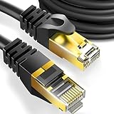 Retoo Netzwerkkabel CAT 6a, UTP, Kabel Gigabit, Lan Kabel Ethernet, Patchkabel 15 meter, Verlegekabel Flach, ist geeignet für Gigabit Netzwerke, Switches, Router, Modems mit RJ45 Eingang