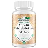 Appetitzügler für Männer 3217 mg, Natürliche Fettverbrenner, Hochdosiertes Glucomannan aus der Konjakwurzel, Mit Grüntee-Extrakt & Chitosan, Schnell wirkender, Lange Sättigung, 90 Tabletten