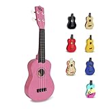 CB Sky Soprano Ukulele 53cm Anfänger, Schüler Hawaiian Gitarre (Pink)