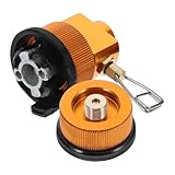 PartyKindom Universeller Camping Gasadapter Tragbarer Tankadapter für und Sauerstoffkartuschen Auslaufsicherer Gaskartuschen Umwandler für Outdoor Wandern und Rucksacktouren