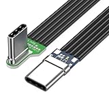 Saiyana Flaches Silikon USB C Kabel Mit Abgewinkelten Steckern Enge Ladungskabel Verschiedener Geräte