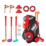 Kleinkind Golfset - Anfänger Golfclub Set für Kinder im Alter von 2 bis 5 | Beinhaltet Fahrer 7 Iron Putter und leichte Tragetasche, Rechtshänder-Golfclubs für Kleinkinder 30-38 Zoll groß, ideal für f