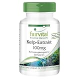 Fairvital | Kelp Tabletten - 250 Tabletten - 150mcg natürliches Jod aus Braunalgen Extrakt - HOCHDOSIERT - Vegan