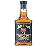 Jim Beam Double Oak | Twice Barreled Bourbon Whiskey | zweifach gereift in ausgeflammten Weißeichenfässern | 43% Vol. | 700ml