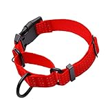 LUCKYDC Martingale Halsband für Hundetraining, Verstellbares, reflektierendes Hundehalsband mit Schnalle, verhindert Herausrutschen, für mittelgroße und große XL-Hunde Hilft bei starken Ziehern (S,