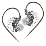 Keephifi CCA CRA IEM Kopfhörer In Ear Monitor,3,8 μ Ultradünner Membran In Ear Monitoring Kopfhörer mit Kabel IEMS,Deep bass,DJ Kopfhörer In Ear Kabelgebunden 3.5mm headphone für Gaming,Musiker,Sänger