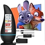 DVBT2 Antenne, DVB-T/DVB-T2-Antenne, Stärkere Stabantenne für Digital TV/DAB Radio/DVB-T2 Tuner Stick,Unterstützung Signalverstärker für 4K 1080p & Alle TV-Geräte - Mit Magnetfuß 5m Kabel