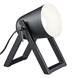 Reality Leuchten R50721032 Marc, Tischleuchte, E27, Schwarz matt, 12.5 x 19.5 x 21 cm