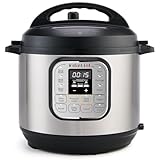 Instant Pot Duo 7-in-1-Multikocher 5,7 l – gebürstetes Edelstahl, großer Schnellkochtopf, Schongarer, Reiskocher, Sauteuse, Joghurtbereiter, Dampfgarer und Speisenwärmer, spülmaschinenfest