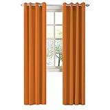 LA PALMA Thermoisolierte Verdunkelungsvorhänge für Wohnzimmer, Fenstervorhänge für Schlafzimmer, 2 Vorhänge in 1 Set