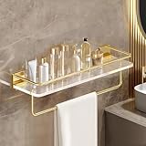 Tragbares Eckregal – wasserdichtes Aufbewahrungsregal – platzsparendes 1-stöckiges Design für die Organisation von wichtigen Utensilien in kleinen Badezimmern und Küchen