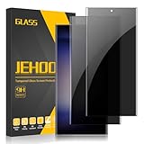 JEHOO [2 Pack] für Galaxy S23 Ultra Privacy Displayschutzfolie 6,8 Zoll, 9H Panzerglasfolie, 3D gebogen, Anti-Spionagefolie für S23 Ultra 5G Glas-Displayschutzfolie [Unterstützt keine