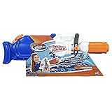 Super Soaker Hydra Wasserpistole ohne pumpen riesiger 1,9L Wassertank einfaches Auffüllen, 6.7 x 66 x 28.6 cm