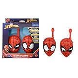 Lexibook, Spider-Man, 3D Spider-Man Walkie-Talkies, 500m Reichweite, 2 Kommunikationskanäle, Gürtelclip, Rot, TW18SPLXB