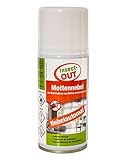 Insect-OUT Mottennebel 150 ml - Sofortwirkung, mottenfrei nach 1 Stunde, alle Mottenarten, für Textilien & Lebensmittel, mit dem Wirkstoff der Chrysantheme